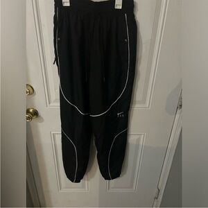 Nike Black Track Pants with White Accents